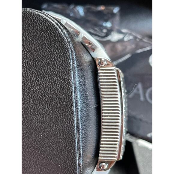 Aquaswiss Kelly Ladies Silver White Rubber White Bracelet W.Silver Watch NIB - Picture 4 of 13